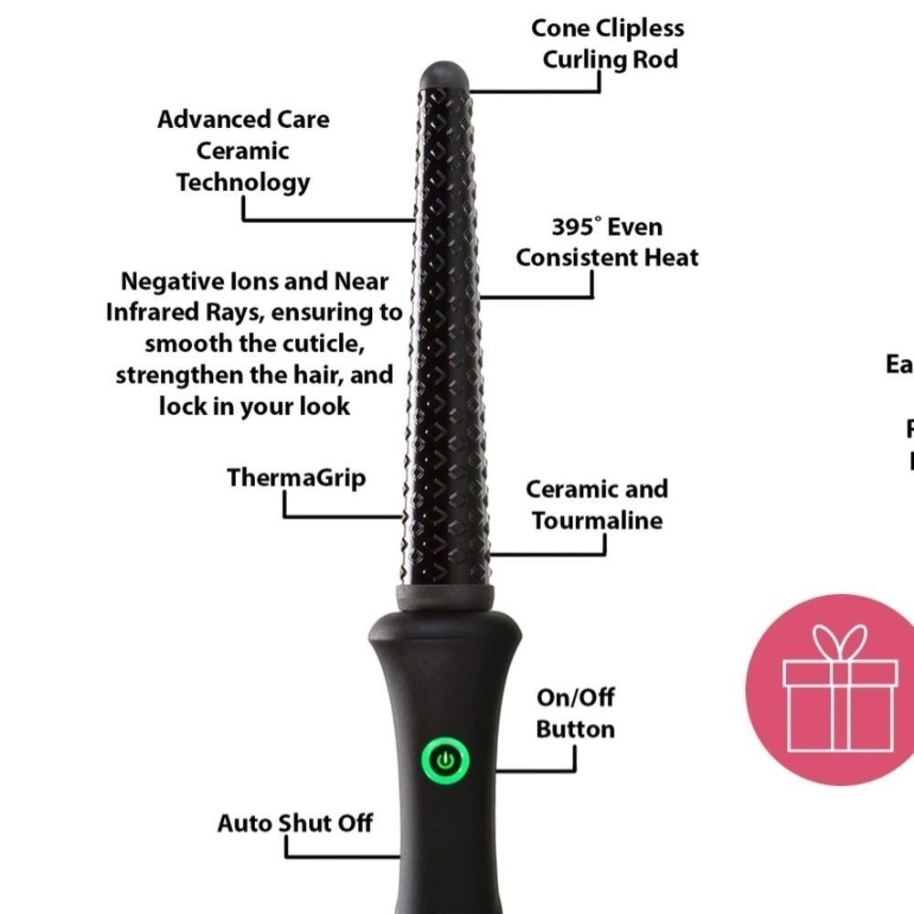 SULTRA BOMBSHELL COLLECTION CONE CLIPLESS CURLING ROD - Picture 6 of 7
